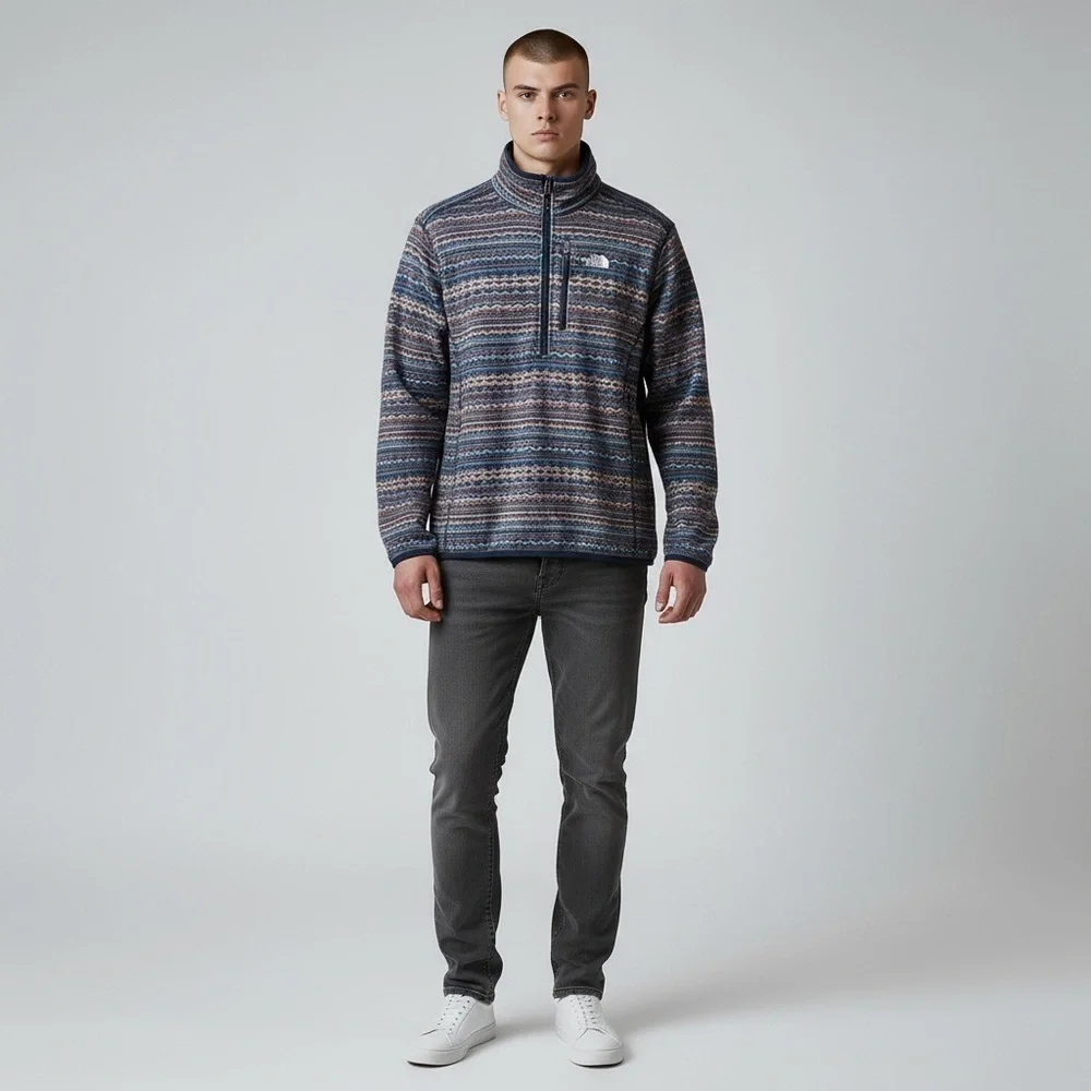 🌻The North Face Geometric Zigzag Outdoor Pullover Men’s Medium